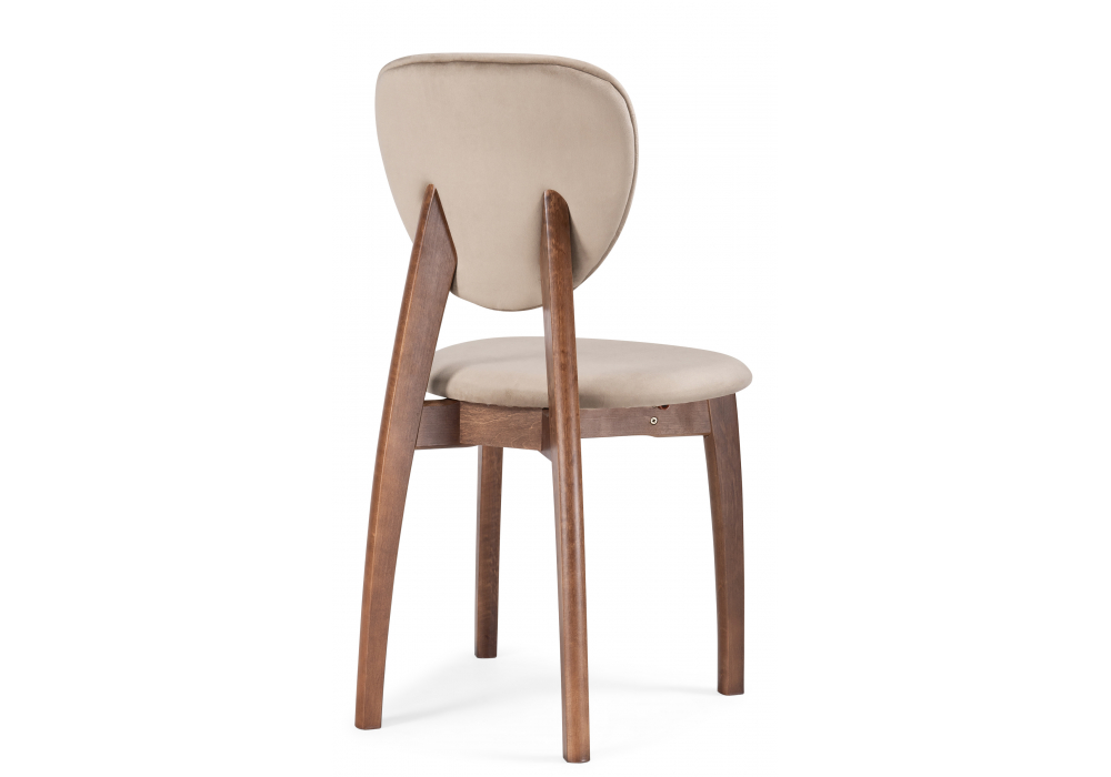 Деревянный стул Вакимо ткань tenerife beige / миланский орех