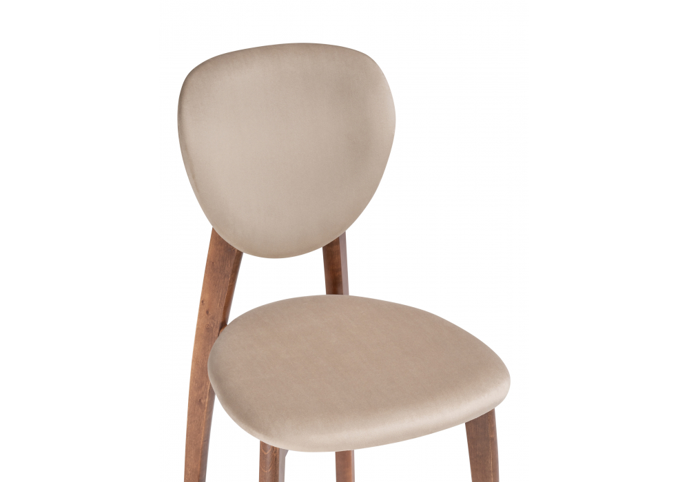 Деревянный стул Вакимо ткань tenerife beige / миланский орех
