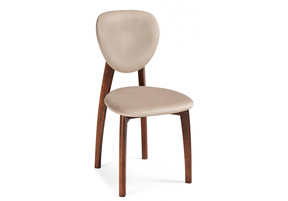 Деревянный стул Вакимо ткань tenerife beige / миланский орех