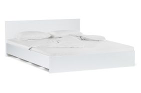 Двуспальная кровать Адайн 160х200 белое дерево / белое дерево
