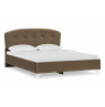 Двуспальная кровать Алберто 160х200 Ажур 22 коричневая