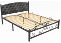 Двуспальная кровать Борнео 180х200 черная