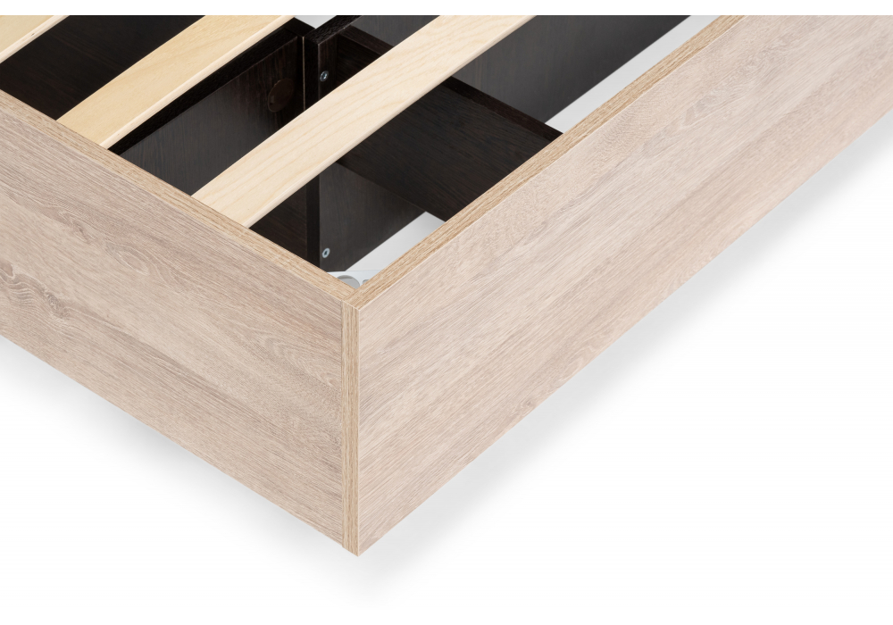 Двуспальная кровать Магантия 160х200 с ПМ парящая дуб баррик