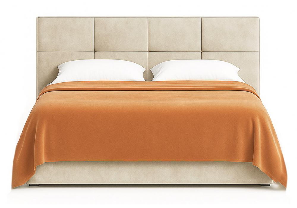 Двуспальная кровать Манака 160х200 бежевая