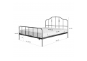 Двуспальная кровать Милена 160х200 черная