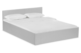 Двуспальная кровать Оливия 160х200 с ПМ светло-серая