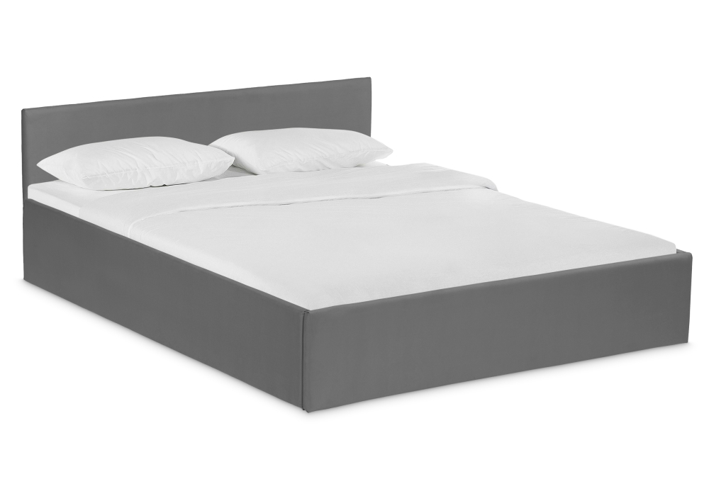 Двуспальная кровать Оливия 160х200 темно-серая