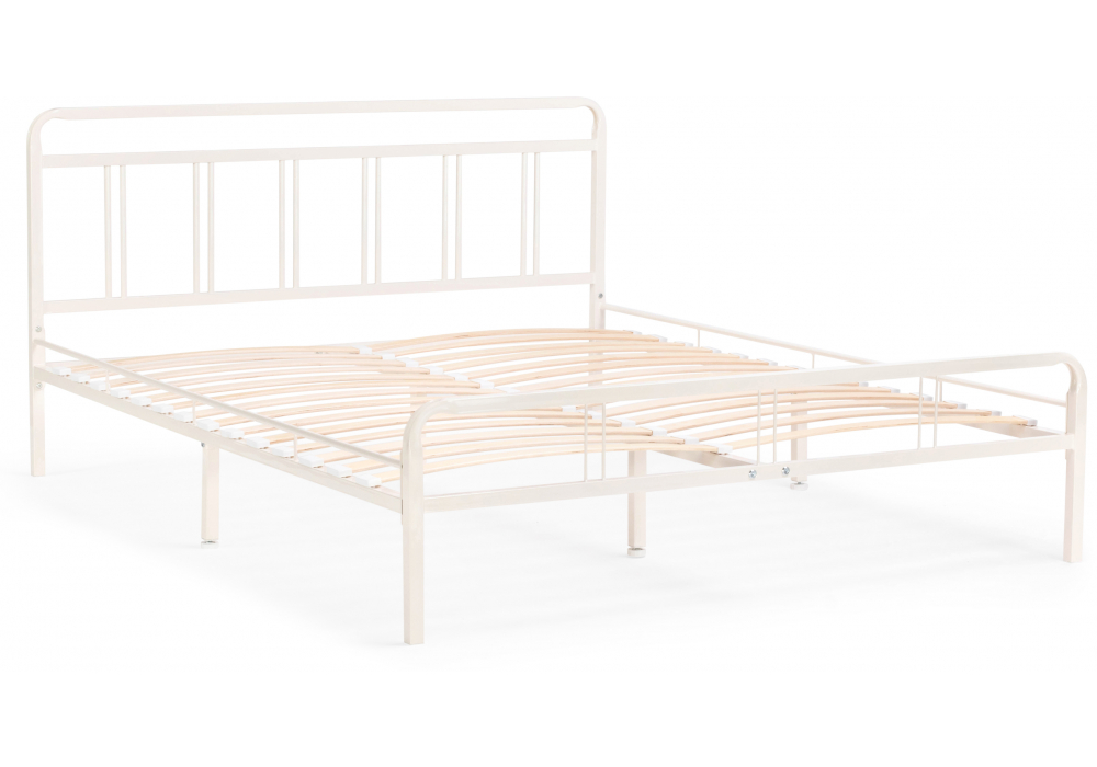 Двуспальная кровать Рейк 160х200 белая