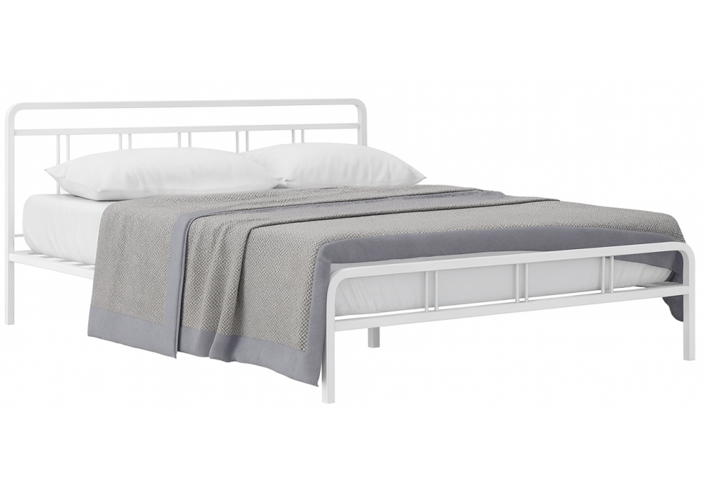 Двуспальная кровать Рейк 160х200 белая