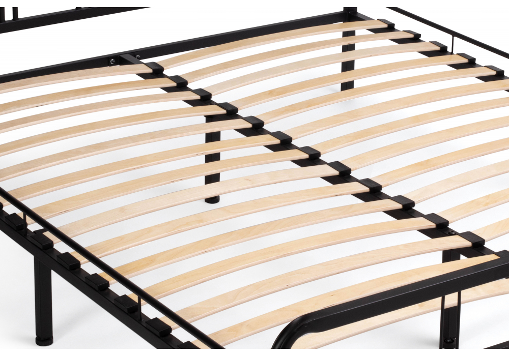 Двуспальная кровать Рейк 160х200 черная