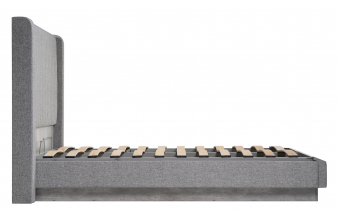 Полутораспальная кровать Адайн КР-140 140х200 дуб крафт серый / дуб крафт серый