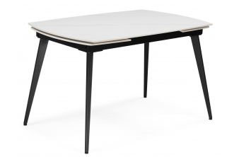 Керамический стол Катчел-2 120(180)x80 matte черный мрамор / черный