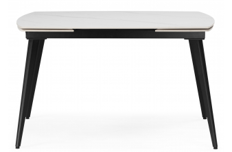 Керамический стол Катчел-2 120(180)x80 matte черный мрамор / черный