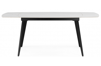 Керамический стол Катчел-2 120(180)x80 matte черный мрамор / черный