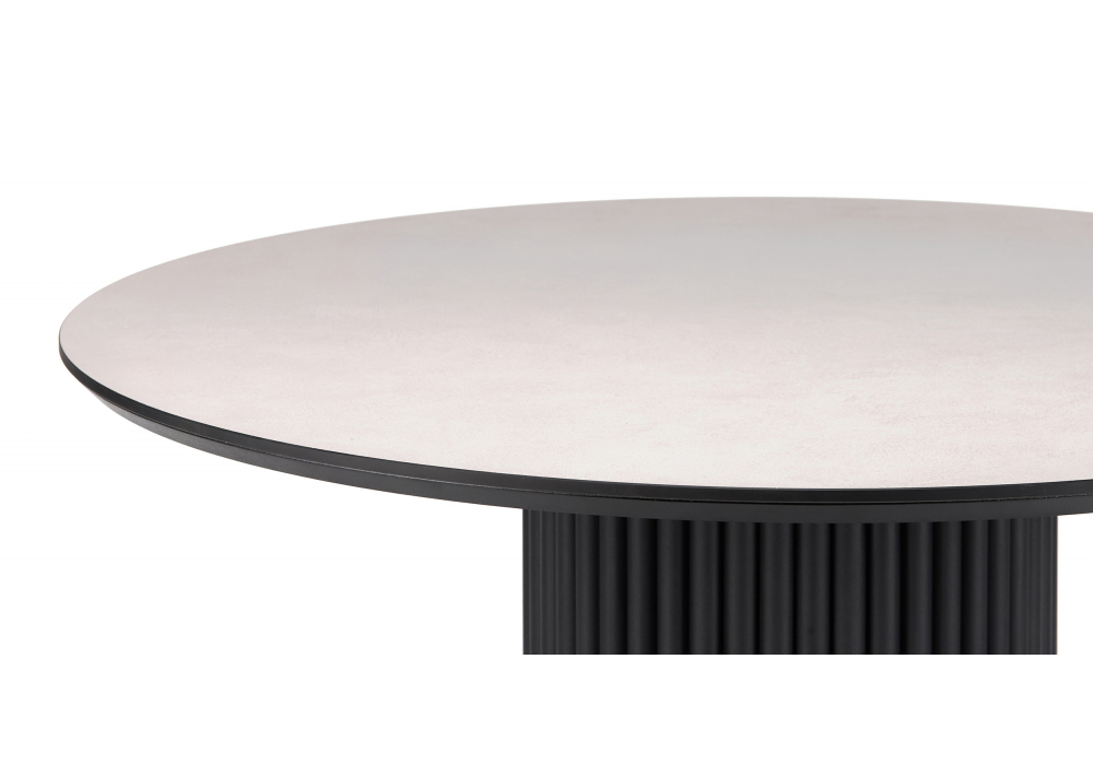 Керамический стол Барел 110 krater perla repose / черный