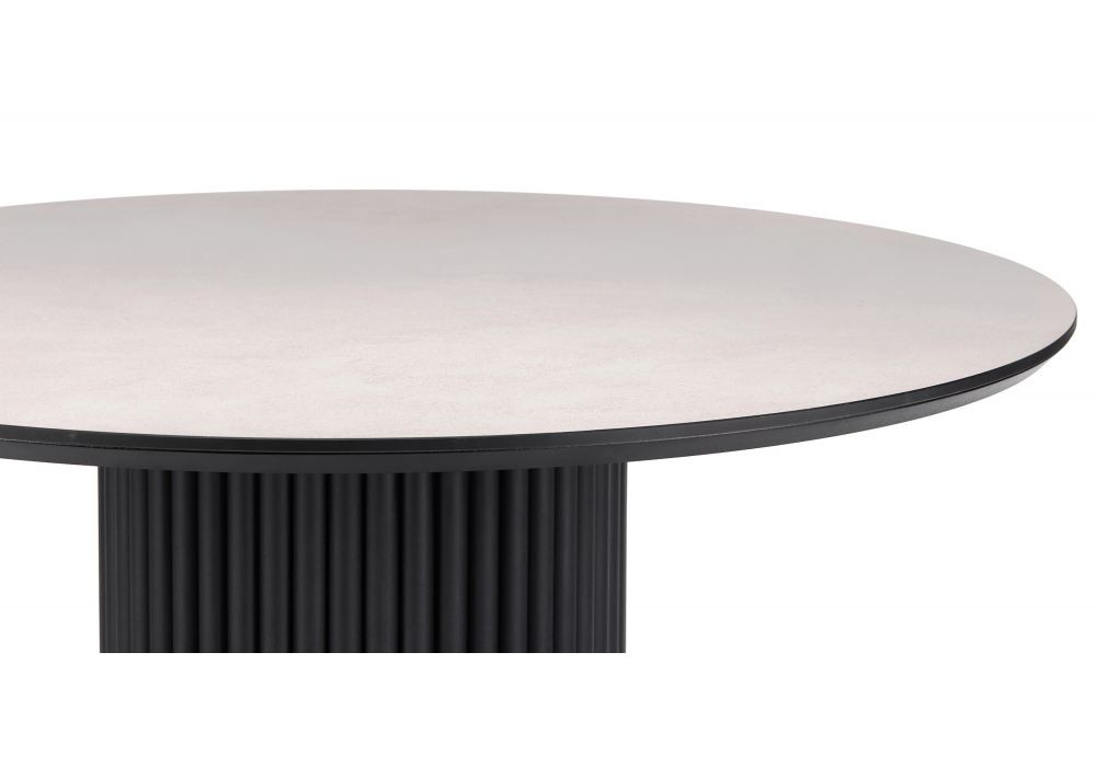 Керамический стол Барел 110 krater perla repose / черный