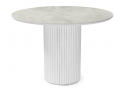 Керамический стол Барел 110 onyx bianco soft satin / белый