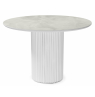 Керамический стол Барел 110 onyx bianco soft satin / белый