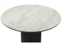Керамический стол Барел 110 onyx bianco soft satin / черный