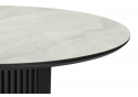 Керамический стол Барел 110 onyx bianco soft satin / черный