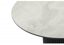 Керамический стол Барел 110 onyx bianco soft satin / черный