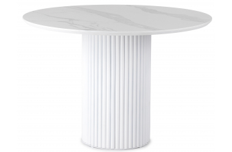 Керамический стол Барел 110 patagonoa bianco repose / белый