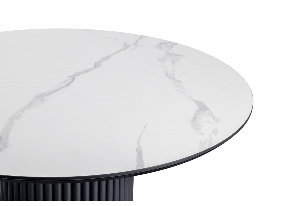 Керамический стол Барел 110 patagonoa bianco repose / черный