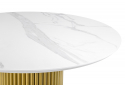 Керамический стол Барел 110 patagonoa bianco repose / золотой