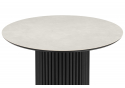 Керамический стол Барел 89 carmen light grey / черный