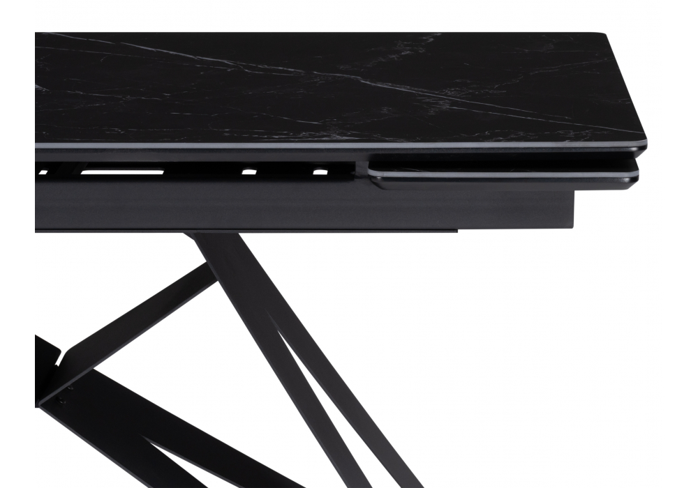 Керамический стол Блэкберн 140(200)х80 shakespeare black / черный