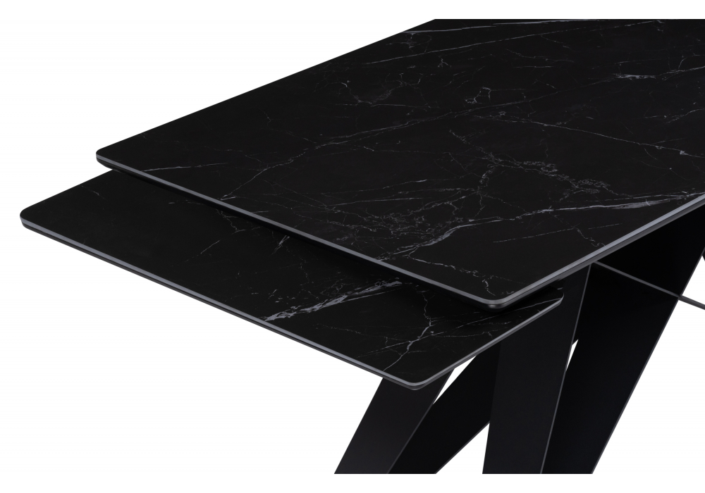 Керамический стол Блэкберн 140(200)х80 shakespeare black / черный