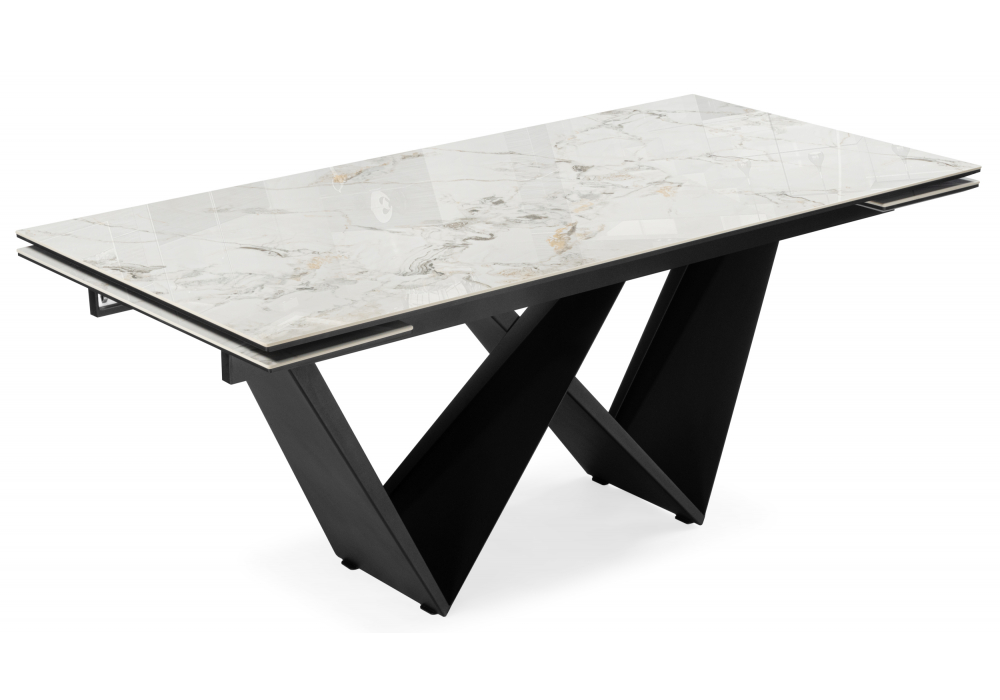 Керамический стол Бор 180(240)x90 cold jade / черный