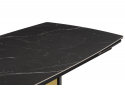 Керамический стол Бовер 180(220)x90 черный мрамор / черный / дуб натуральный