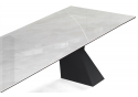 Керамический стол Денхольм 240(290)х100х75 rystal onyx bianco / черный