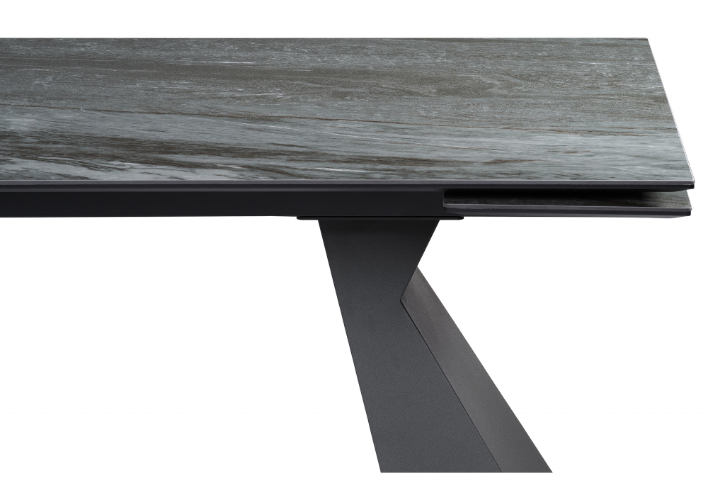 Керамический стол Денхольм 240(300)х100х75 mosco nero matt / черный