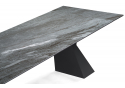 Керамический стол Денхольм 240(300)х100х75 mosco nero matt / черный