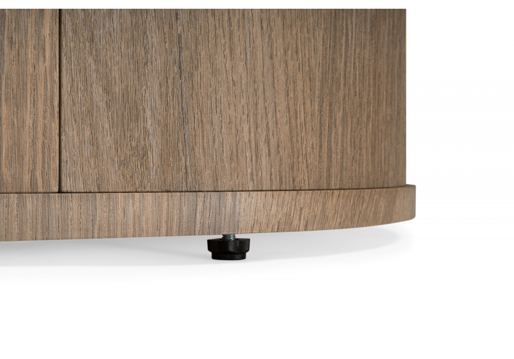 Керамический стол Эллипсо 200х90 okara light yellow / дуб американский