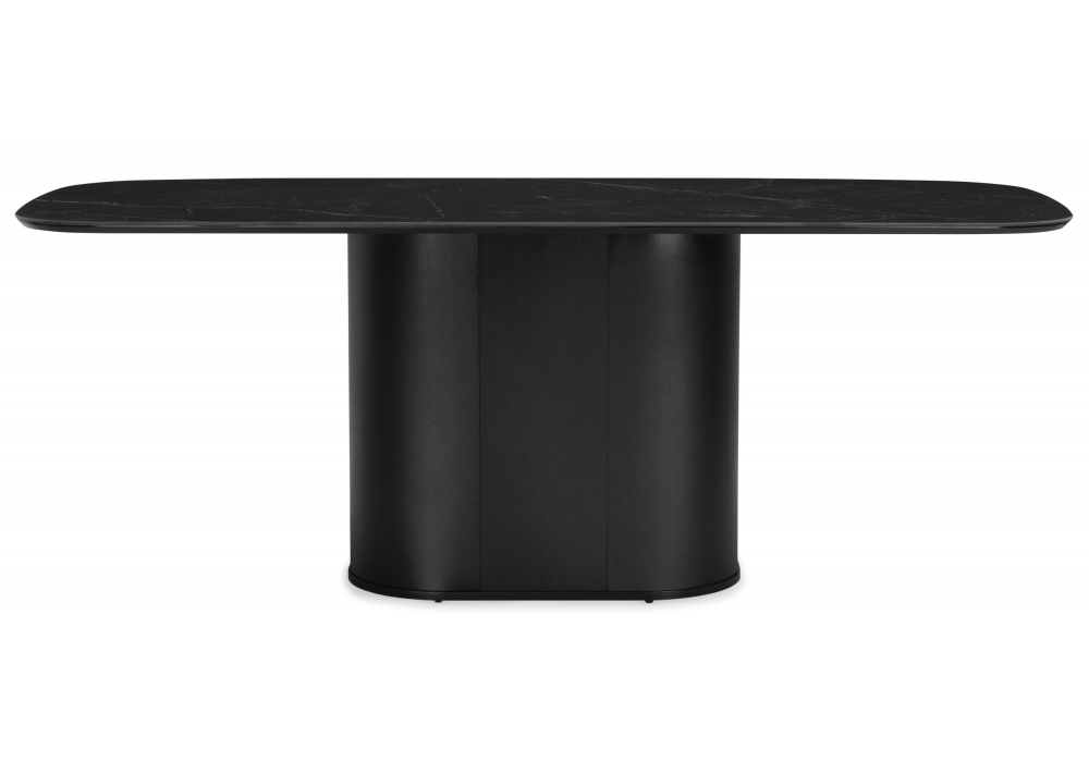 Керамический стол Эллипсо 200х90 shakespeare black / черный