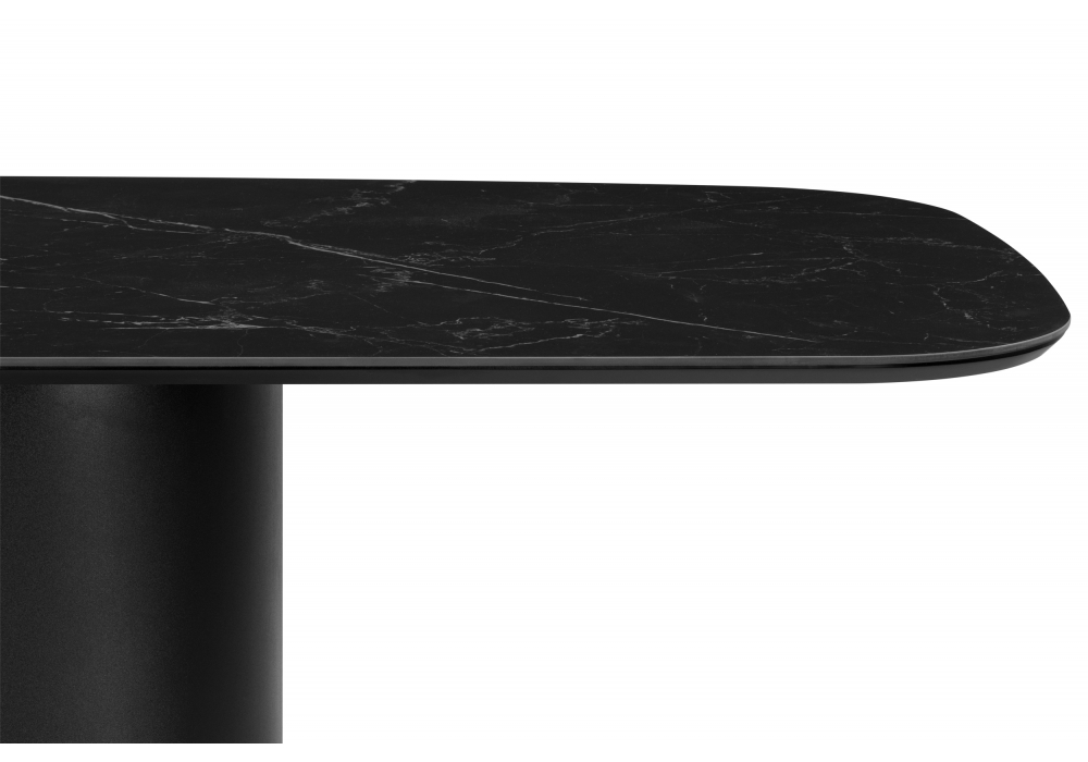 Керамический стол Эллипсо 200х90 shakespeare black / черный