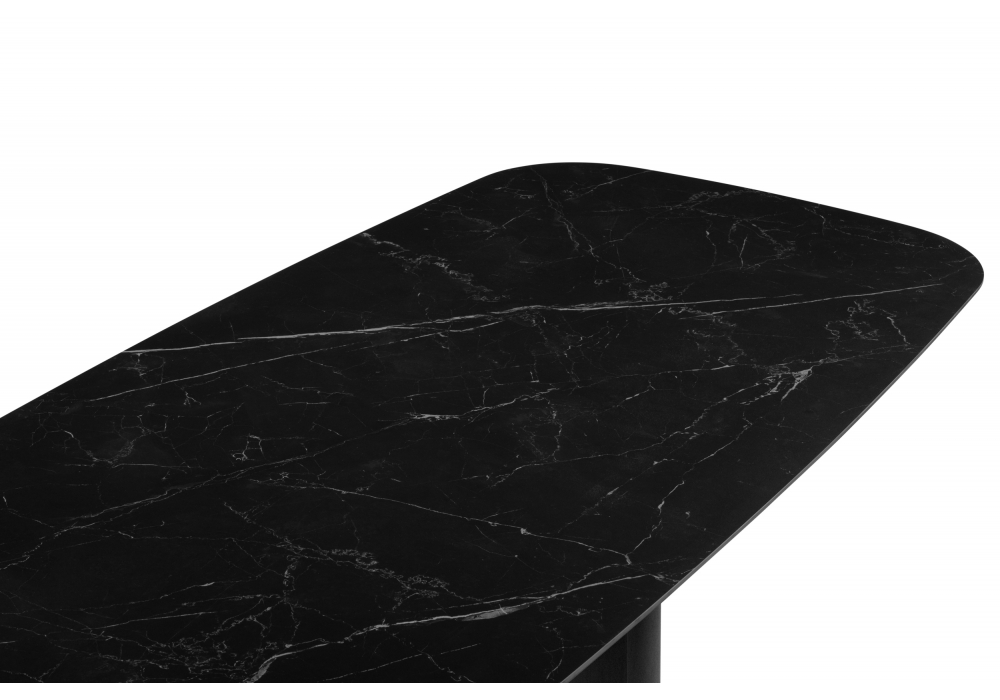 Керамический стол Эллипсо 200х90 shakespeare black / черный