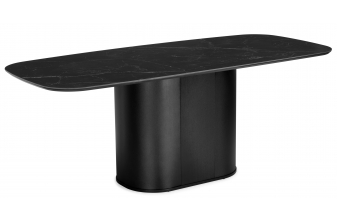 Керамический стол Эллипсо 200х90 shakespeare black / черный