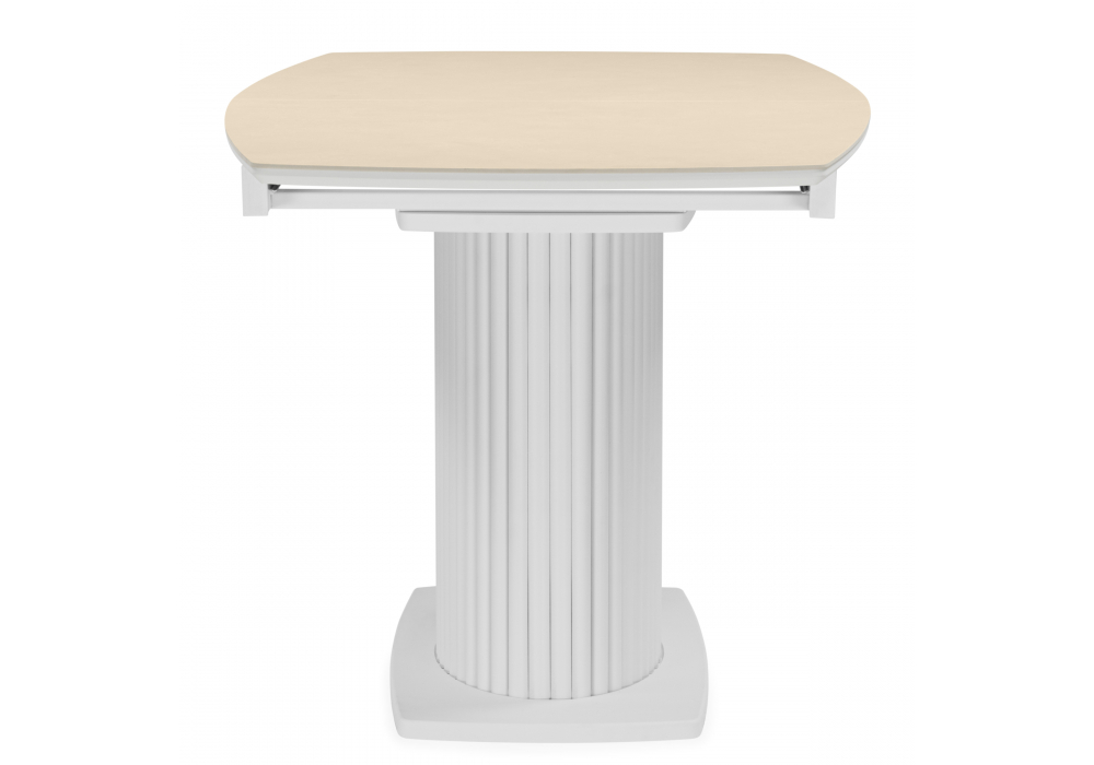 Керамический стол Фестер 140(180)х80 okara light yellow / белый