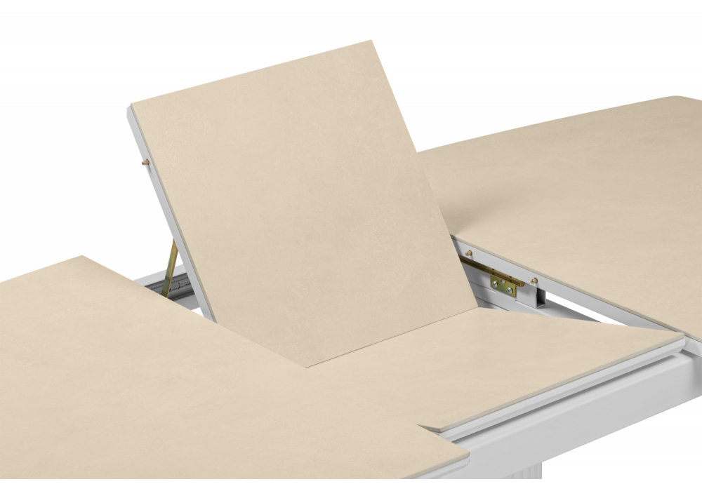 Керамический стол Фестер 140(180)х80 okara light yellow / белый