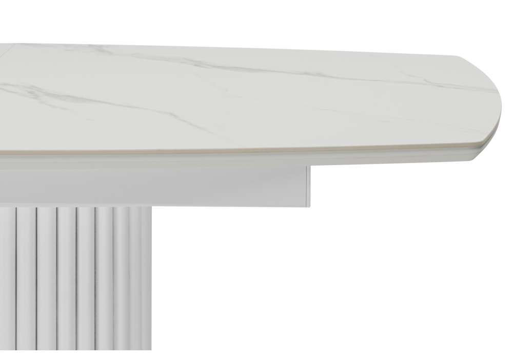 Керамический стол Фестер 140(180)х80 snow white / белый