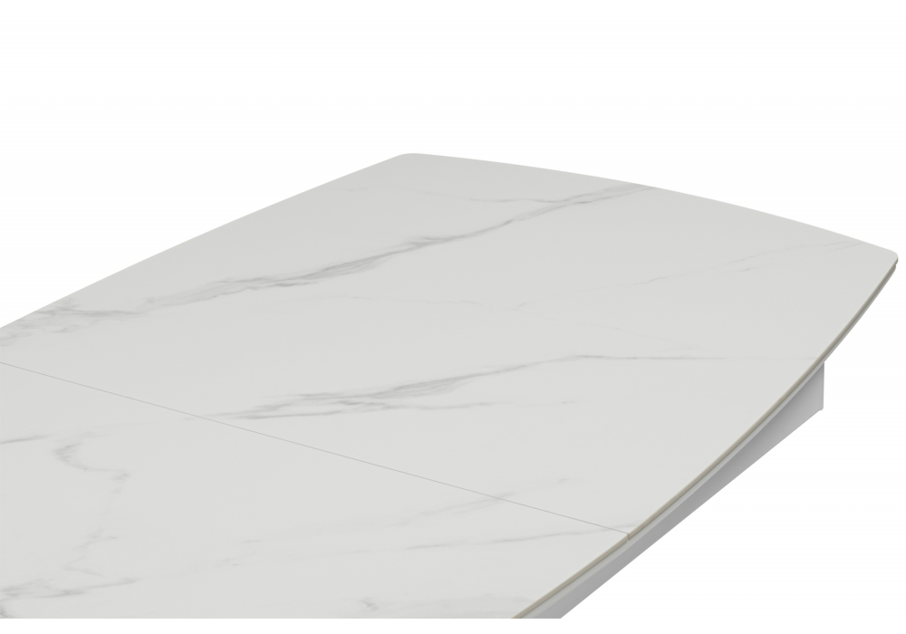 Керамический стол Фестер 140(180)х80 snow white / белый