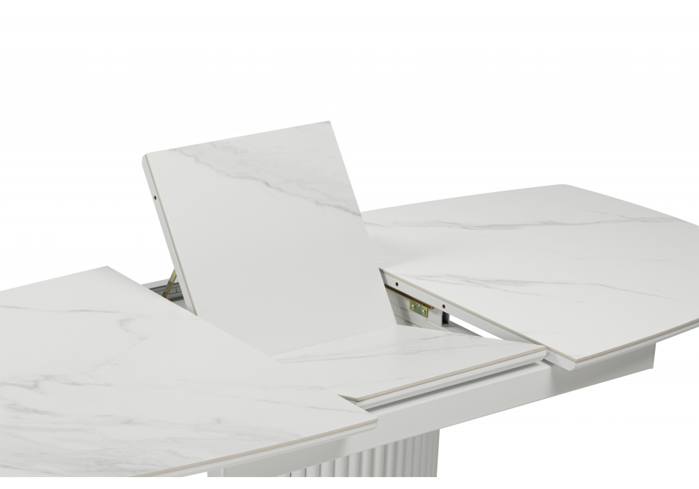 Керамический стол Фестер 140(180)х80 snow white / белый