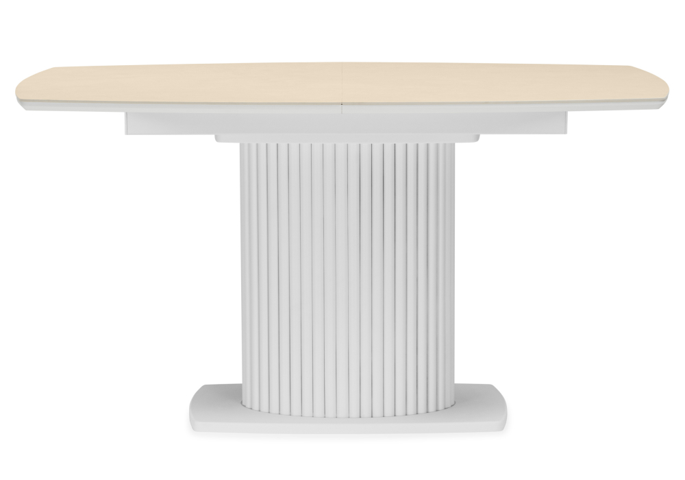 Керамический стол Фестер 160(200)х90 okara light yellow / белый