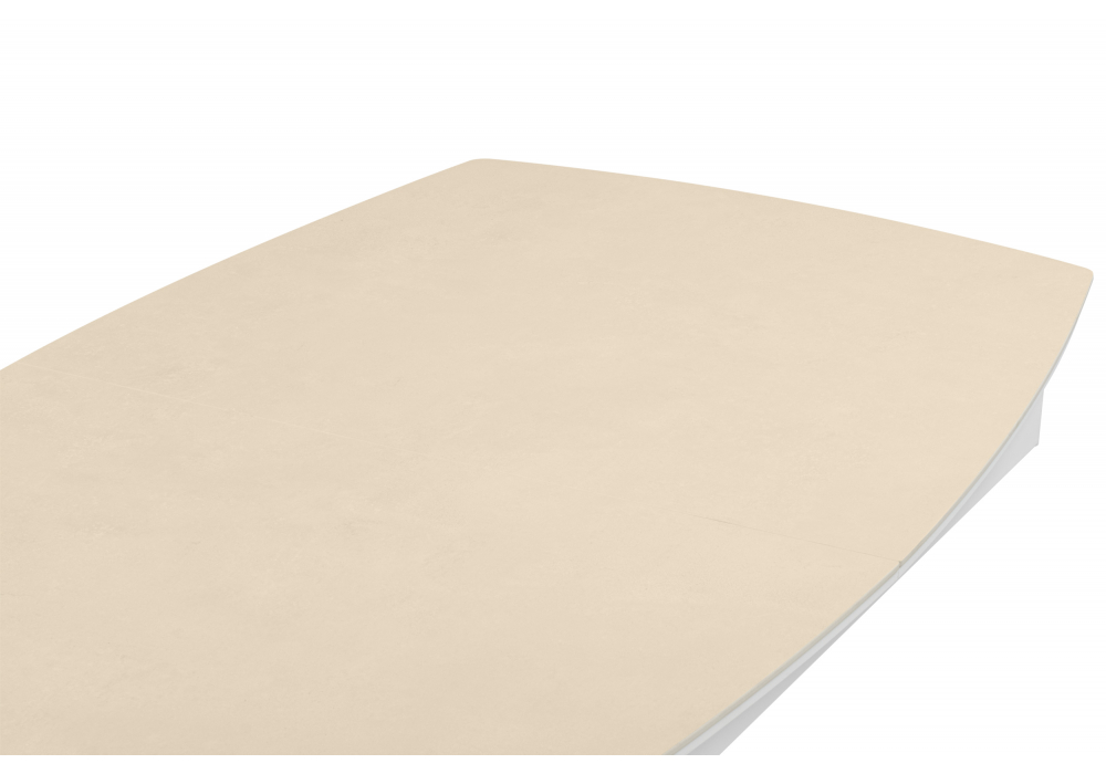 Керамический стол Фестер 160(200)х90 okara light yellow / белый