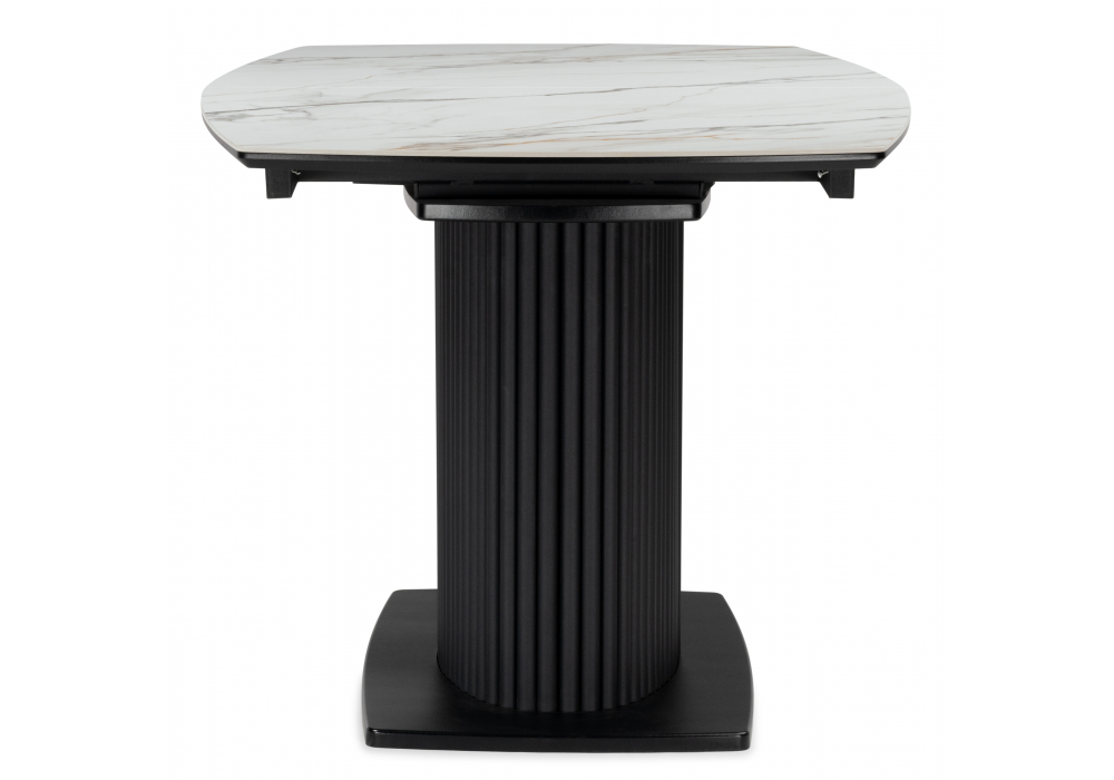 Керамический стол Фестер 160(205)х90 gilt white / черный