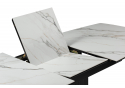 Керамический стол Фестер 160(205)х90 gilt white / черный